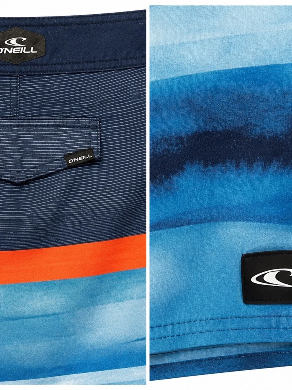 O’Neill Breaker 21” Board Shorts Men’s Size 34 Blue Orange Surf Swim Trunks